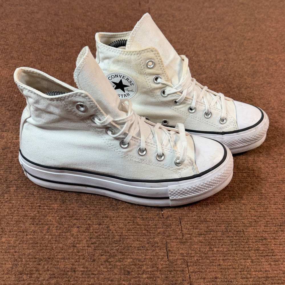 Converse Chuck Taylor All Star Platform High Top Women White Sneakers 560846F 7